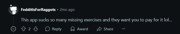 Post from a lifter asking how to move their workout history between apps