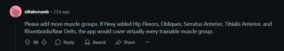Post from a lifter asking how to move their workout history between apps